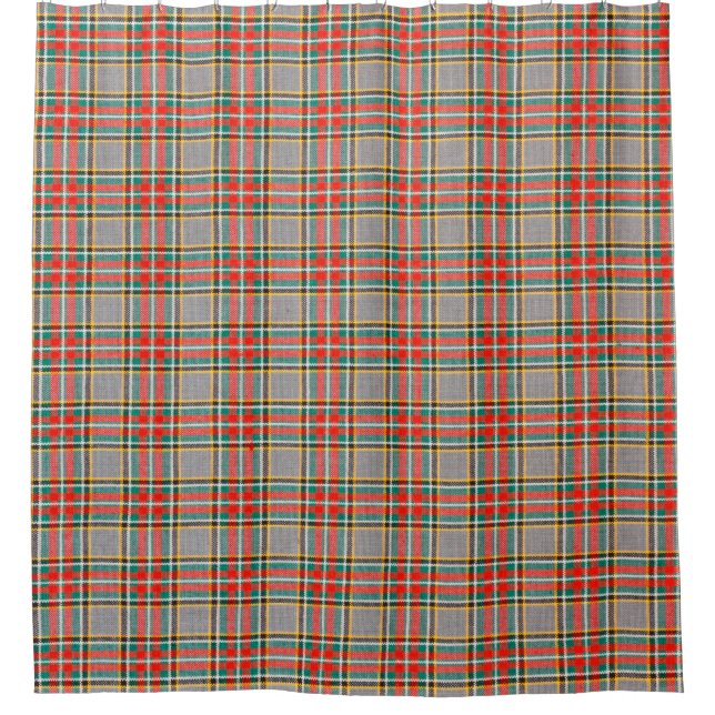 Schottischer Tartan-Hintergrund - kariertes Webdes Duschvorhang (Vorderseite)