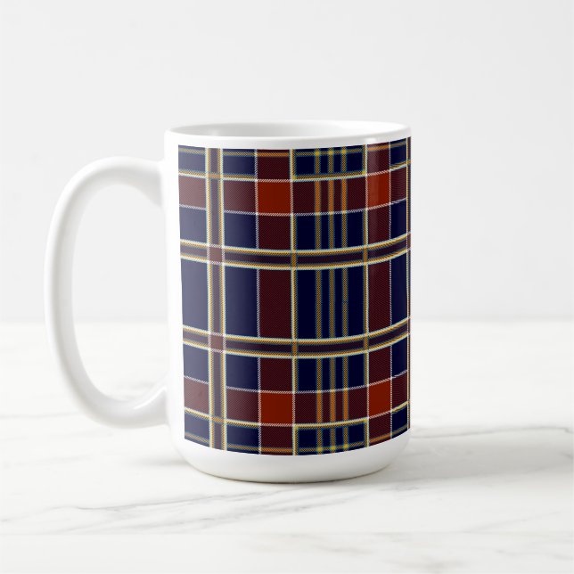 schottischer Tartan-Kaffeebecher Kaffeetasse (Links)