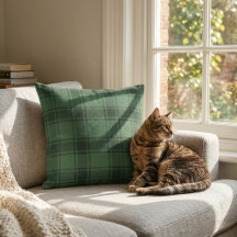 Schottischer Tartan: Klassisches huntergrünes Karo