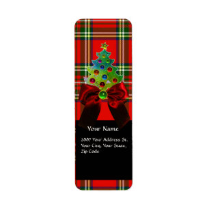 SCHOTTISCHER TARTAN, ROTE GRÜN-BÖGEN UND