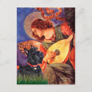 Schottischer Terrier 6 - Mandolin Engel Postkarte