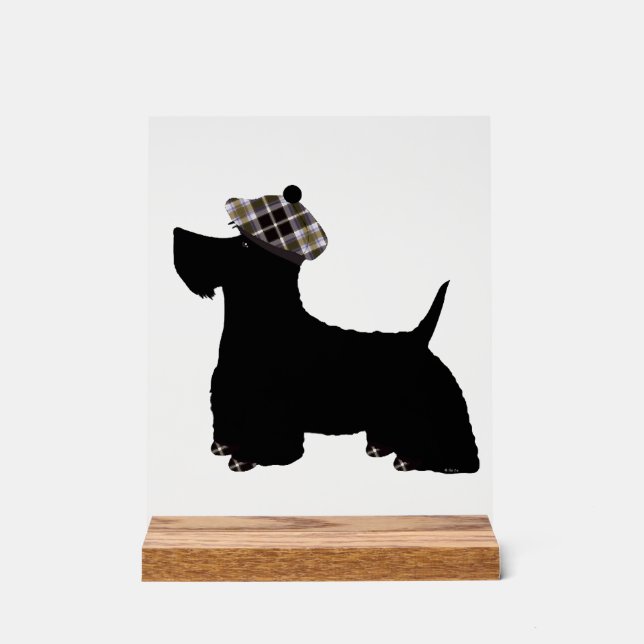Schottischer Terrier Acrylschild (Vorderseite)