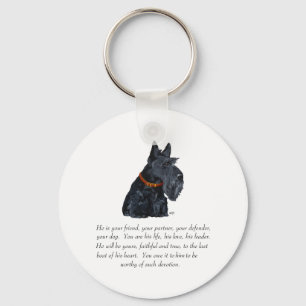 Schottischer Terrier Andenken Schlüsselanhänger