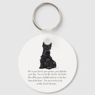 Schottischer Terrier-Andenken - WEIBLICH Schlüsselanhänger