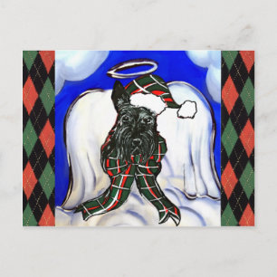 Schottischer Terrier Engel Postkarte
