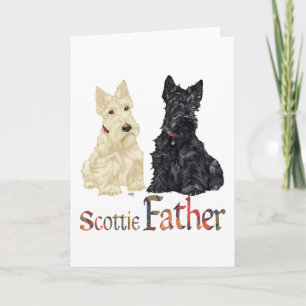 Schottischer Terrier Father's Day Karte