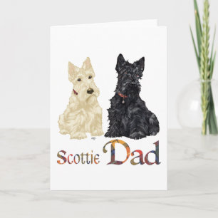 Schottischer Terrier Father's Day Karte