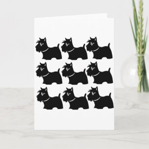 SCHOTTISCHER TERRIER FEIERTAGSKARTE