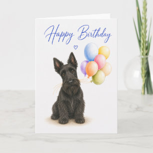 Schottischer Terrier Geburtstag Karte