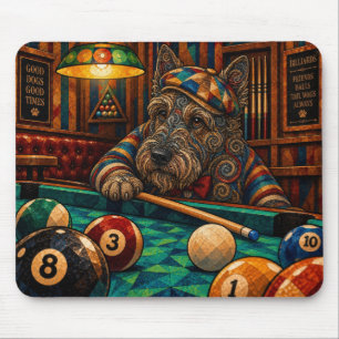 Schottischer Terrier, geometrisches Mosaik Mousepad