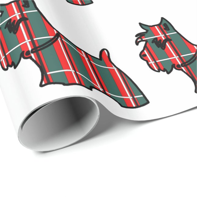 SCHOTTISCHER TERRIER GESCHENKPAPIER (Rolleneckpunkt)