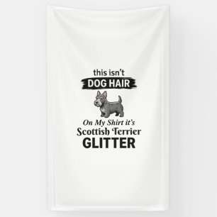 Schottischer Terrier Glitter Lustiges Hunde-Liebha Banner