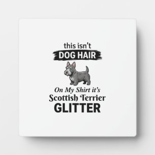 Schottischer Terrier Glitter Lustiges Hunde-Liebha Fotoplatte
