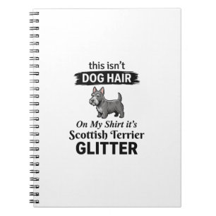 Schottischer Terrier Glitter Lustiges Hunde-Liebha Notizblock