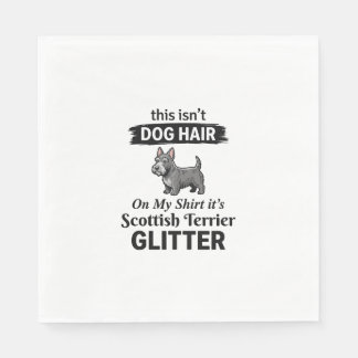 Schottischer Terrier Glitter Lustiges Hundebesitze Serviette