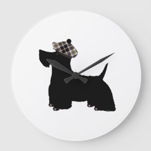 Schottischer Terrier Große Wanduhr