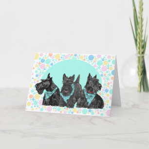 Schottischer Terrier Grußkarte Karte