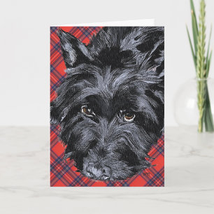Schottischer Terrier-Grußkarte Karte