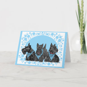 Schottischer Terrier-Grußkarte Karte