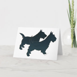 Schottischer Terrier-Grußkarte Karte