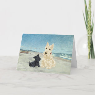 Schottischer Terrier-Grußkarte Karte
