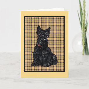 Schottischer Terrier Grußkarte Karte