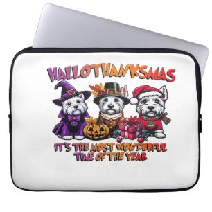 Schottischer Terrier Halloween Erntedankfest Weihn Laptopschutzhülle