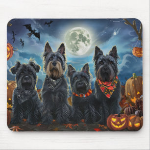 Schottischer Terrier Halloween Gruselig Mousepad