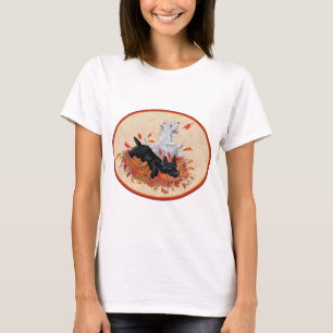 Schottischer Terrier Herbstliche Saisonale Gestalt T-Shirt
