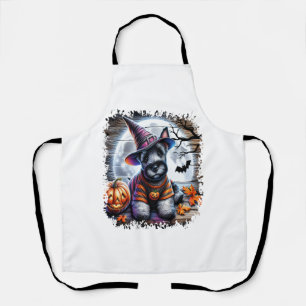 Schottischer Terrier Hund Halloween Schürze