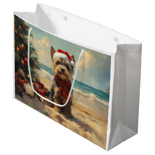 Schottischer Terrier Hund Weihnachten Vintage Stra Große Geschenktüte
