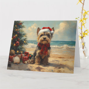 Schottischer Terrier Hund Weihnachten Vintage Stra Karte