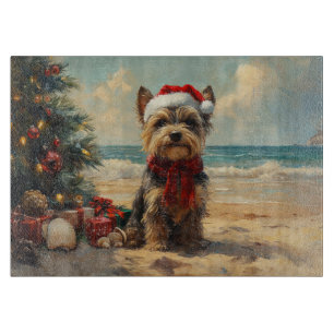 Schottischer Terrier Hund Weihnachten Vintage Stra Schneidebrett