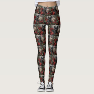 Schottischer Terrier Hund Weihnachtsfestlich Leggings