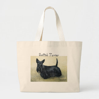 "Schottischer Terrier-" Hundekunst-Taschen-Tasche Jumbo Stoffbeutel