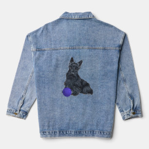 Schottischer Terrier Jeansjacke