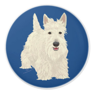 Schottischer Terrier Keramikknauf