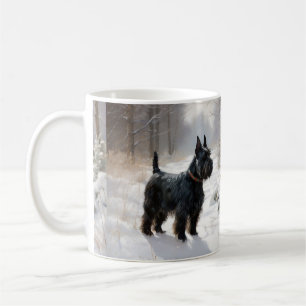 Schottischer Terrier Lass es schneien Weihnachten Kaffeetasse