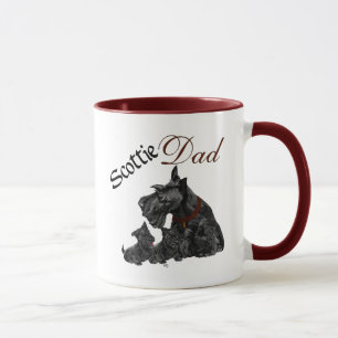 Schottischer Terrier-Mama und Welpen zum Muttertag Tasse