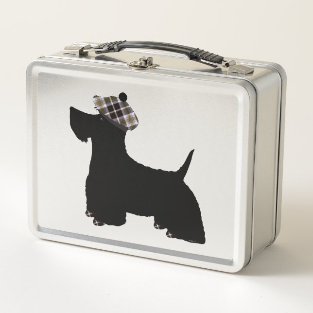 Schottischer Terrier Metall Brotdose (Vorderseite)