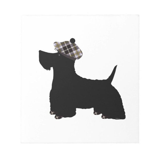 Schottischer Terrier Notizblock (Vorderseite)