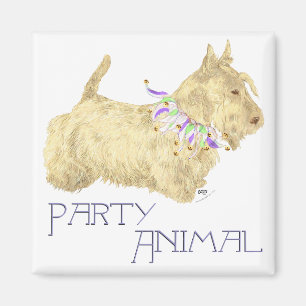 Schottischer Terrier Party Tier Magnet