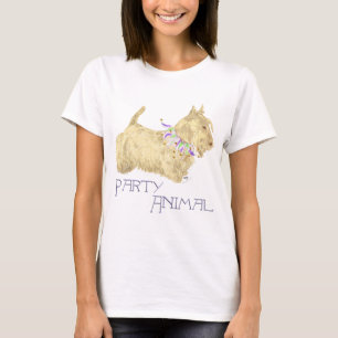 Schottischer Terrier Party Tier T-Shirt