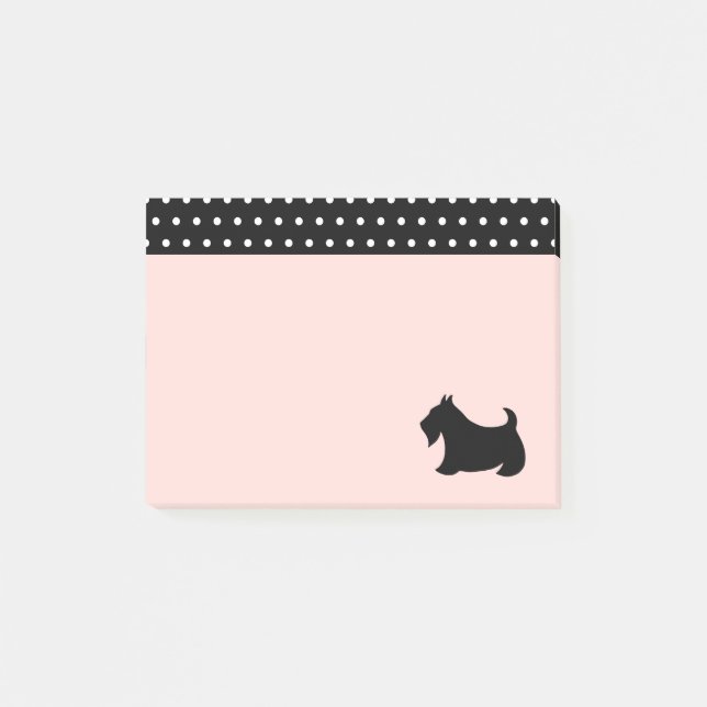 Schottischer Terrier Post It Notizen (Vorderseite)