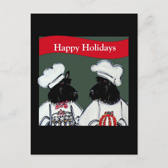Schottischer Terrier Postkarte (Vorderseite)