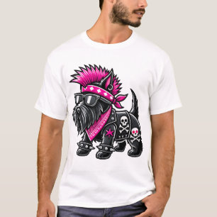 Schottischer Terrier Punk-Musik T-Shirt