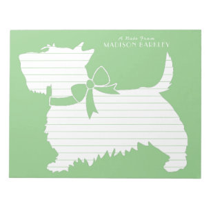 Schottischer Terrier Scotty Hund Welpe Scottie Not Notizblock