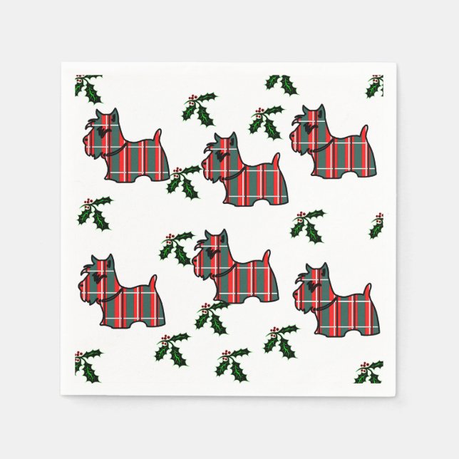 SCHOTTISCHER TERRIER SERVIETTE (Vorderseite)