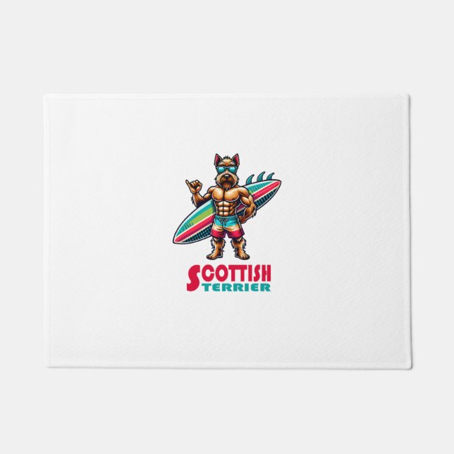 Schottischer Terrier Surfer Fußmatte (Vorderseite)