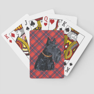 Schottischer Terrier Tartan Kartenspiel Spielkarten
